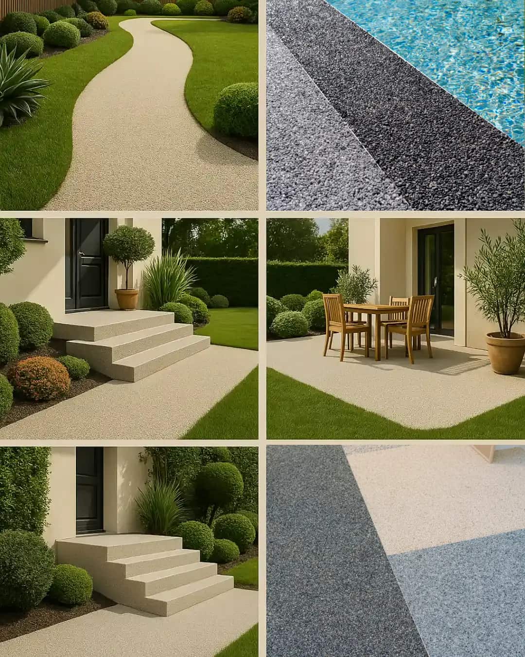 Agence M Com Marseille MarvaJpm Brignoles Amenagement Exterieurs pose moquette pierre allee chemin piscine escaliers terrasse